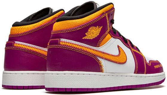 Jordan Kids Air Jordan 1 mid-top DOD sneakers Paars