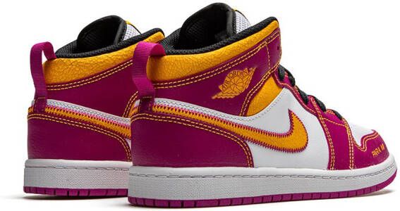 Jordan Kids Air Jordan 1 mid-top DOD sneakers Wit