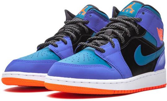 Jordan Kids Air Jordan 1 mid-top sneakers Blauw