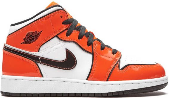 Jordan Kids Air Jordan 1 mid-top sneakers Oranje