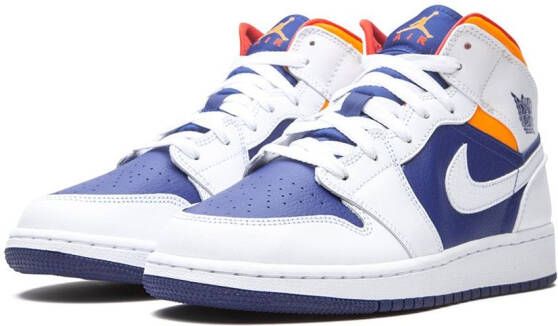 Jordan Kids Air Jordan 1 mid-top sneakers Wit