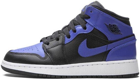 Jordan Kids Air Jordan 1 mid-top sneakers Zwart