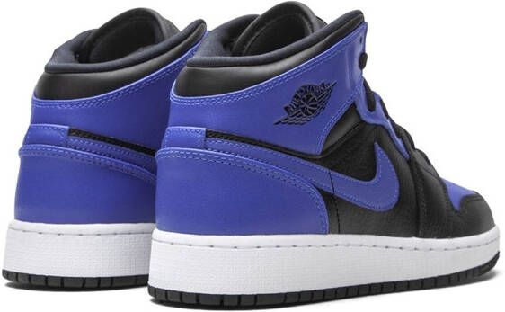 Jordan Kids Air Jordan 1 mid-top sneakers Zwart