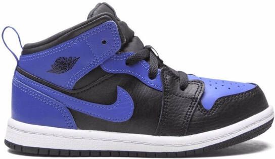 Jordan Kids Air Jordan 1 mid-top sneakers Zwart