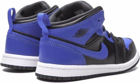 Jordan Kids Air Jordan 1 mid-top sneakers Zwart