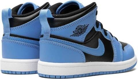 Jordan Kids "Air Jordan 1 mid-top University Gold sneakers" Blauw