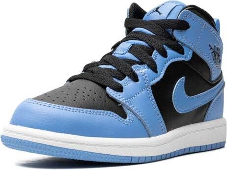 Jordan Kids "Air Jordan 1 mid-top University Gold sneakers" Blauw