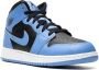 Jordan Kids "Air Jordan 1 mid-top University Gold sneakers" Blauw - Thumbnail 2