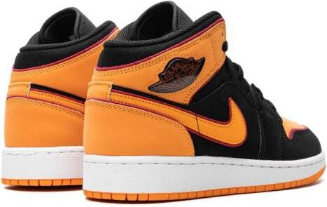 Jordan Kids "Air Jordan 1 Mid Vivid Orange sneakers" Oranje