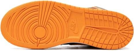 Jordan Kids "Air Jordan 1 Mid Vivid Orange sneakers" Oranje