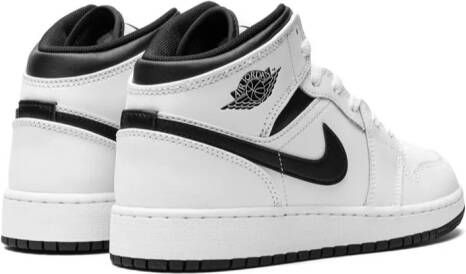 Jordan Kids Air Jordan 1 Mid "White Black" sneakers Wit