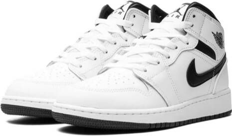 Jordan Kids Air Jordan 1 Mid "White Black" sneakers Wit