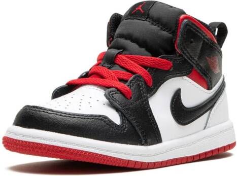 Jordan Kids "Air Jordan 1 Mid White Gym Red sneakers" Wit