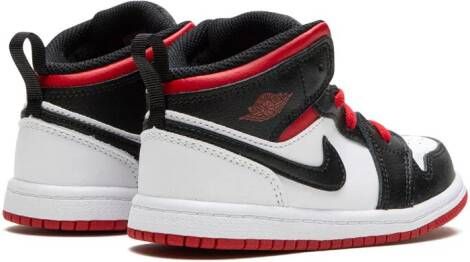 Jordan Kids "Air Jordan 1 Mid White Gym Red sneakers" Wit