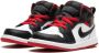 Jordan Kids "Air Jordan 1 Mid White Gym Red sneakers" Wit - Thumbnail 5