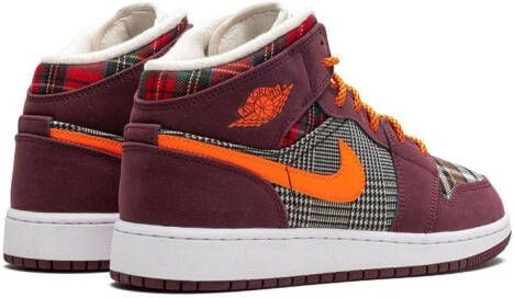 Jordan Kids Air Jordan 1 "Plaid" sneakers Rood