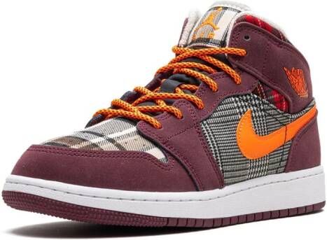 Jordan Kids Air Jordan 1 "Plaid" sneakers Rood