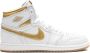 Jordan Kids Air Jordan 1 Retro High OG "Metallic Gold" sneakers Wit - Thumbnail 2