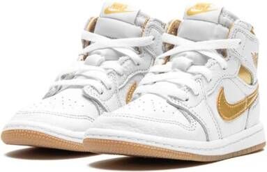 Jordan Kids Air Jordan 1 Retro High OG "Metallic Gold" sneakers Wit