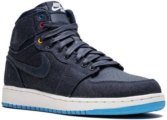 Jordan Kids Air Jordan 1 Retro high-top sneakers Blauw