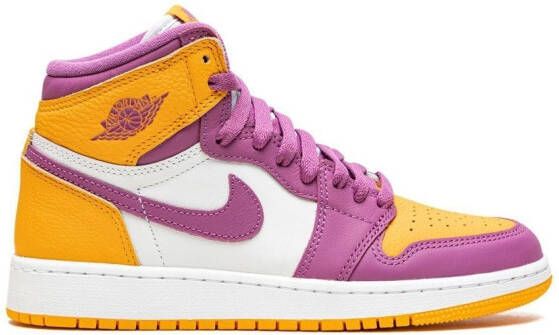 Jordan Kids Air Jordan 1 Retro high-top sneakers Geel