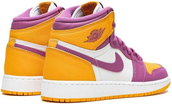 Jordan Kids Air Jordan 1 Retro high-top sneakers Geel