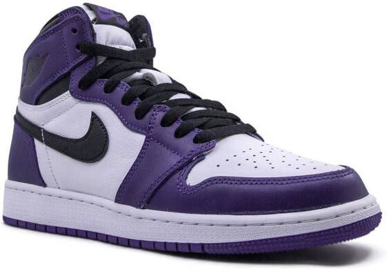 Jordan Kids Air Jordan 1 Retro high-top sneakers Paars