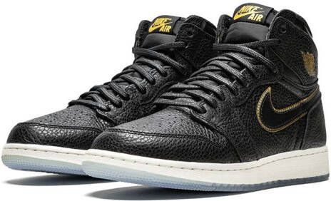 Jordan Kids Air Jordan 1 Retro high-top sneakers Zwart