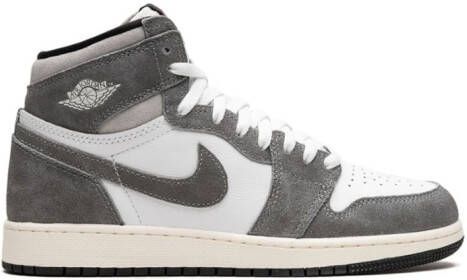 Jordan Kids "Air Jordan 1 Retro High Washed Heritage sneakers" Wit