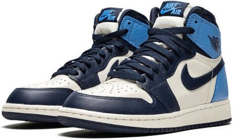 Jordan Kids Air Jordan 1 Retro OG high-top sneakers Blauw