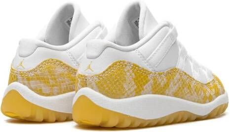 Jordan Kids "Air Jordan 11 Low Yellow Snakeskin sneakers" Wit