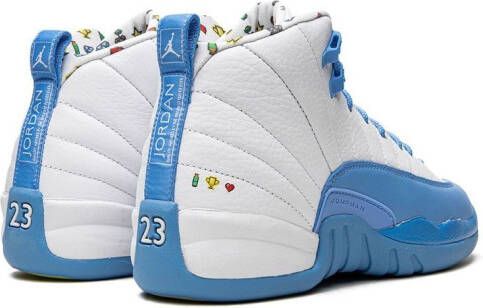 Jordan Kids Air Jordan 12 Emoji sneakers Wit