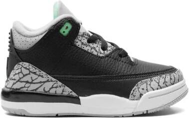 Jordan Kids Air Jordan 3 "Green Glow" sneakers Zwart