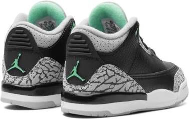 Jordan Kids Air Jordan 3 "Green Glow" sneakers Zwart