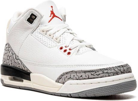 Jordan Kids "Air Jordan 3 Retro Fire Red 2022 sneakers" Wit