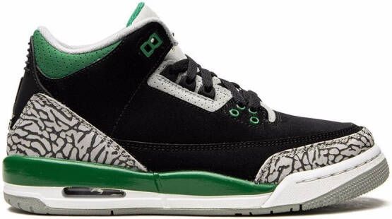 Jordan Kids "Air Jordan 3 Retro Pine Green sneakers" Zwart