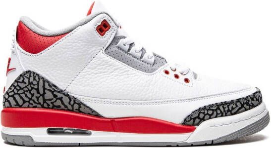 Jordan Kids Air Jordan 3 Retro "Fire Red" sneakers Wit