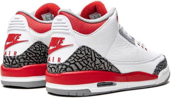 Jordan Kids Air Jordan 3 Retro "Fire Red" sneakers Wit