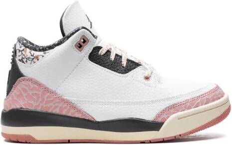 Jordan Kids Air Force 3 "White Red Stardust" sneakers Wit