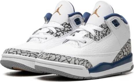 Jordan Kids "Air Jordan 3 Wizards sneakers" Wit