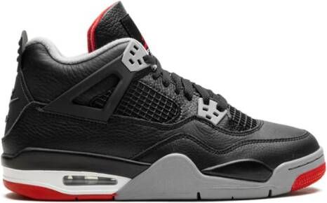 Jordan Kids Air Jordan 4 "Bred Reimagined" sneakers Zwart