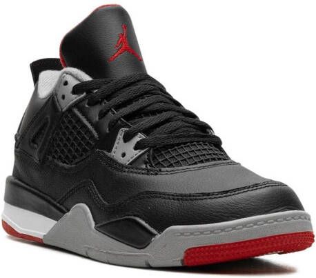 Jordan Kids Air Jordan 4 "Bred Reimagined" sneakers Zwart