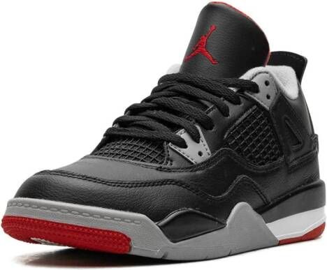 Jordan Kids Air Jordan 4 "Bred Reimagined" sneakers Zwart