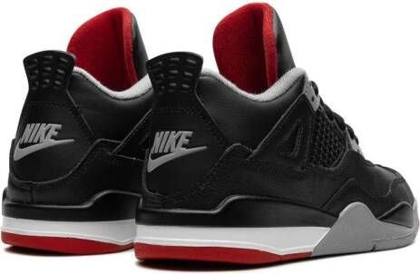 Jordan Kids Air Jordan 4 "Bred Reimagined" sneakers Zwart