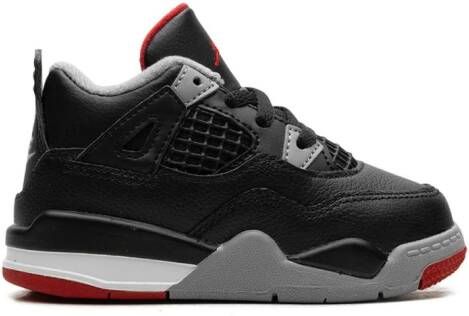 Jordan Kids Air Jordan 4 "Bred Reimagined" sneakers Zwart