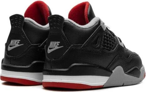 Jordan Kids Air Jordan 4 "Bred Reimagined" sneakers Zwart