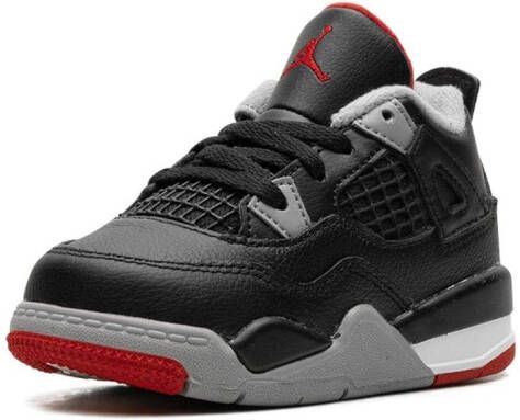 Jordan Kids Air Jordan 4 "Bred Reimagined" sneakers Zwart