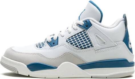 Jordan Kids Air Jordan 4 'Military Blue' sneakers Wit