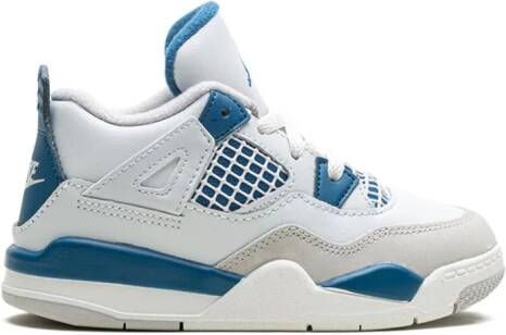 Jordan Kids Air Jordan 4 'Military Blue' sneakers Wit