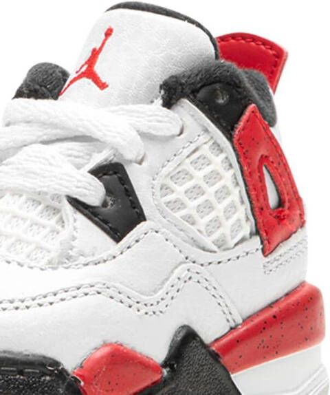 Jordan Kids "Air Jordan 4 Red Cement sneakers" Wit